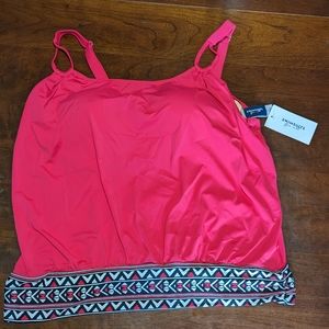 Swimsuits for all pink and patterned tankini